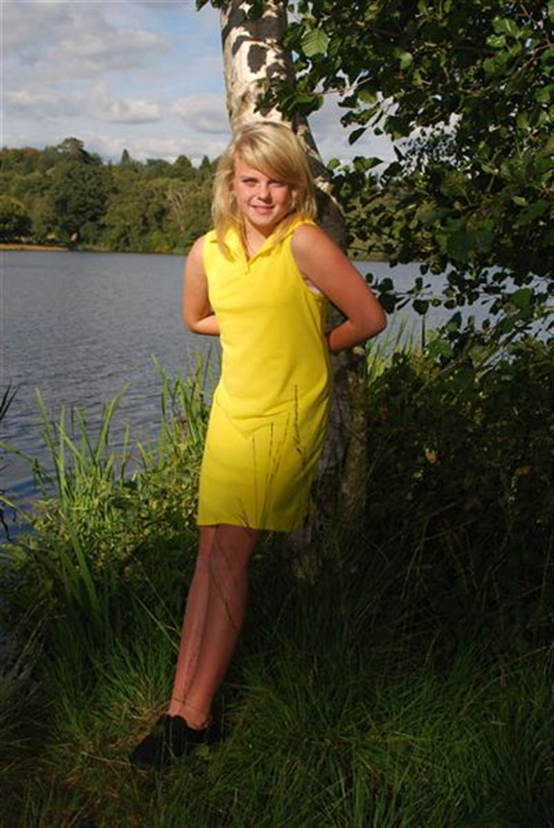 Sleeveless Polo Knee Length Dress - UPF 50+, Age 0-10-zoom-1