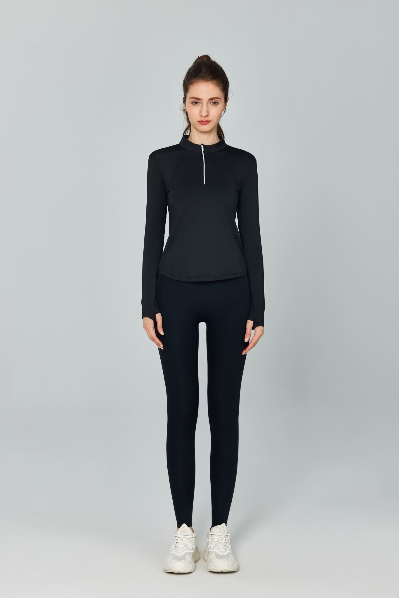 Slim Fit Yoga Quarter Zip Top UPF 50+-3