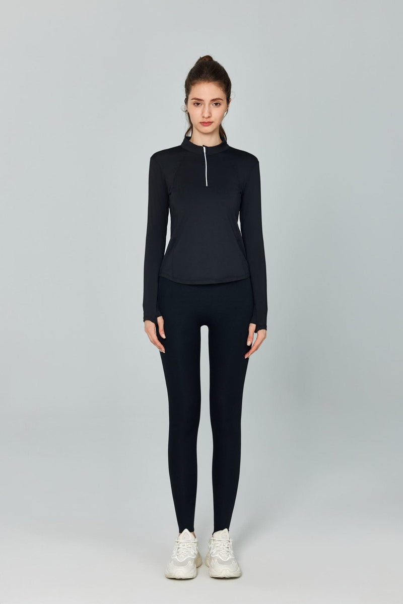 Slim Fit Yoga Quarter Zip Top UPF 50+-zoom-