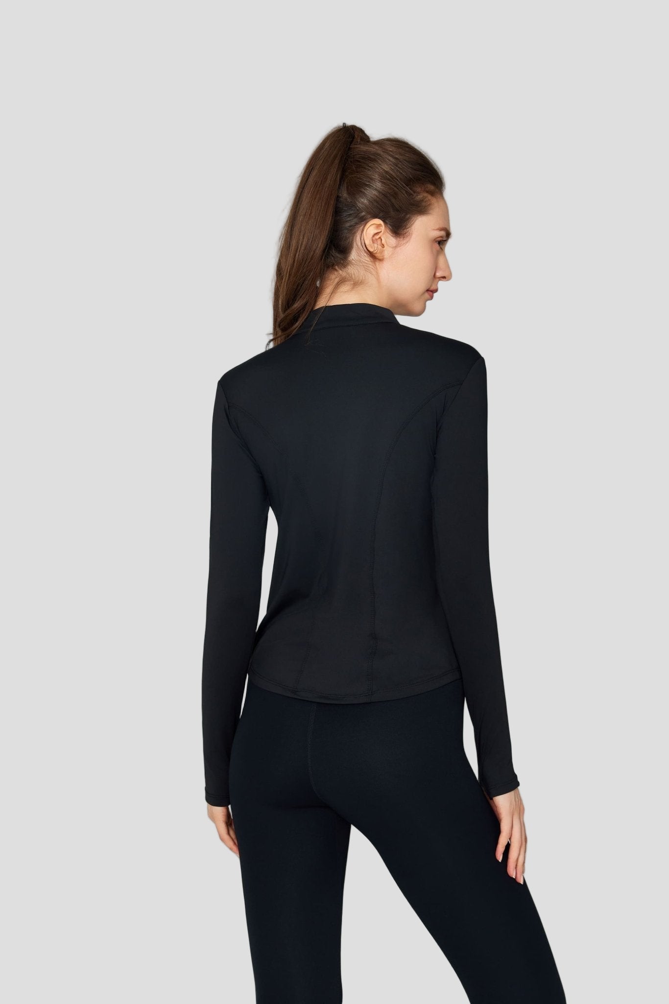 Slim Fit Yoga Quarter Zip Top UPF 50+