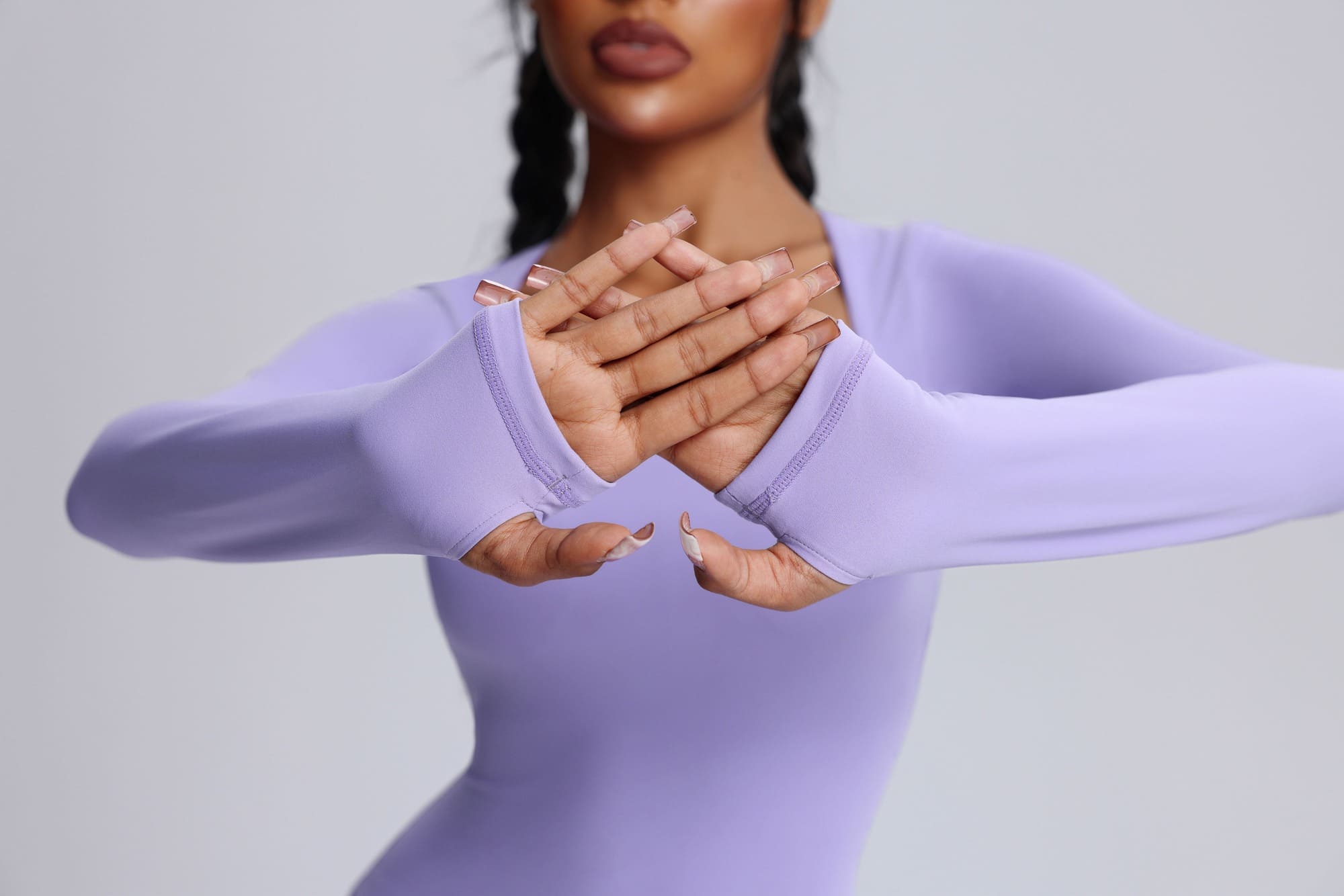 Square Neck Flared Yoga Jumpsuit-zoom-3
