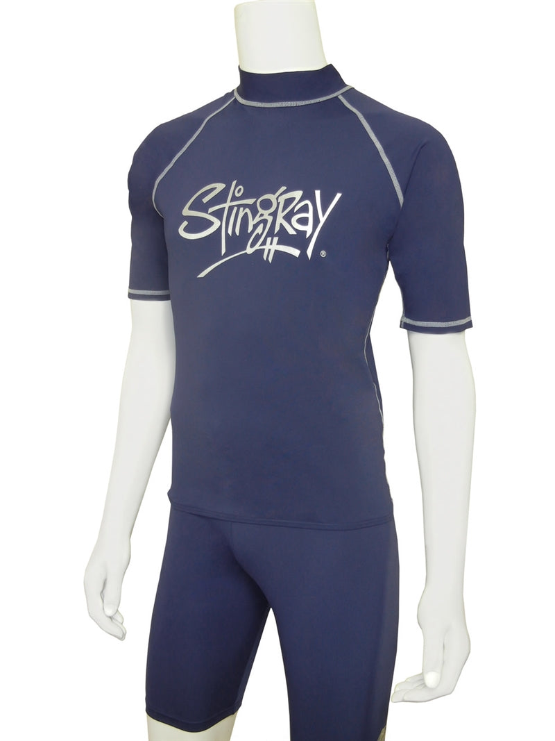 Stingray Mens Surf Shirt Short Sleeved ST216S - UPF 50-zoom-