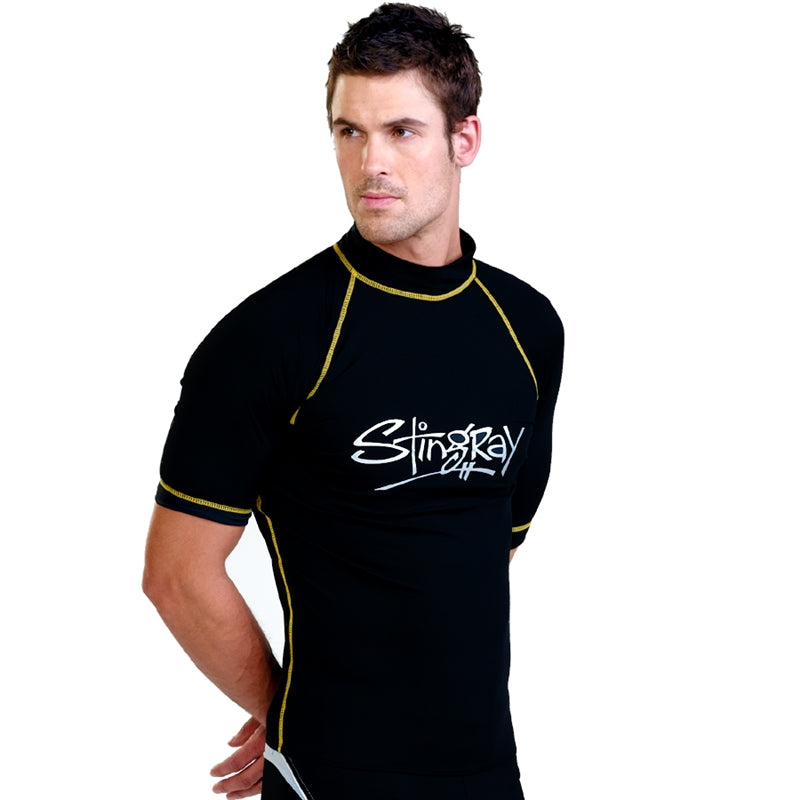 Stingray Mens Surf Shirt Short Sleeved ST216S - UPF 50-zoom-1