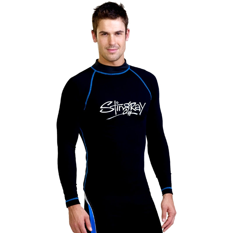 Stingray Mens Surf Shirt Long Sleeved Sports Style ST216SL - UPF 50-zoom-1