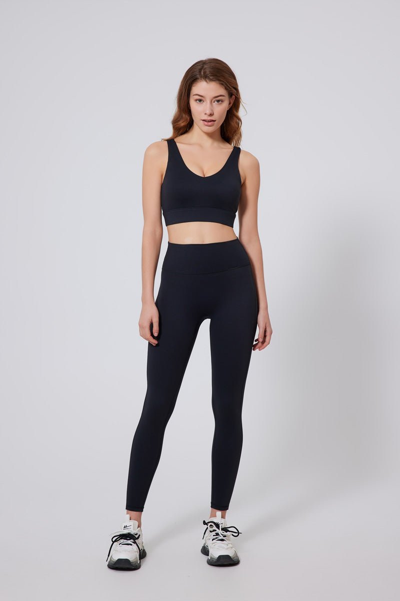 Strappy Crisscross Back Sports Bra-zoom-