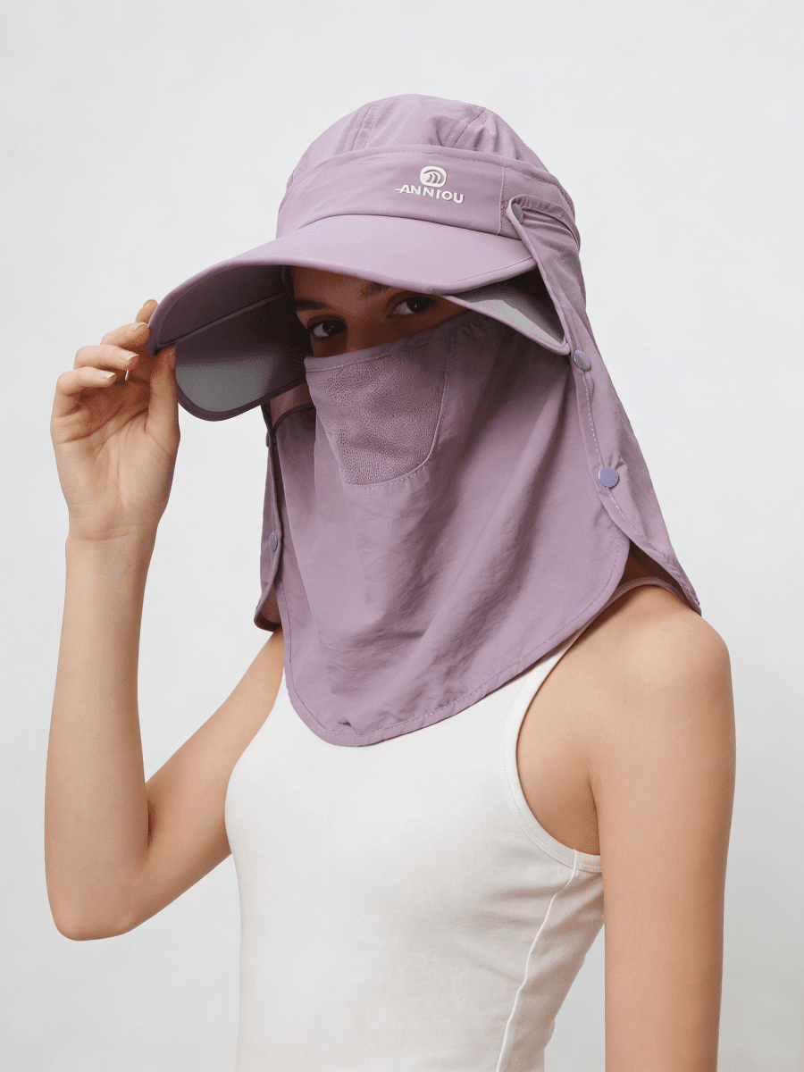 Sun Hat with Face Protection UPF 50+-6