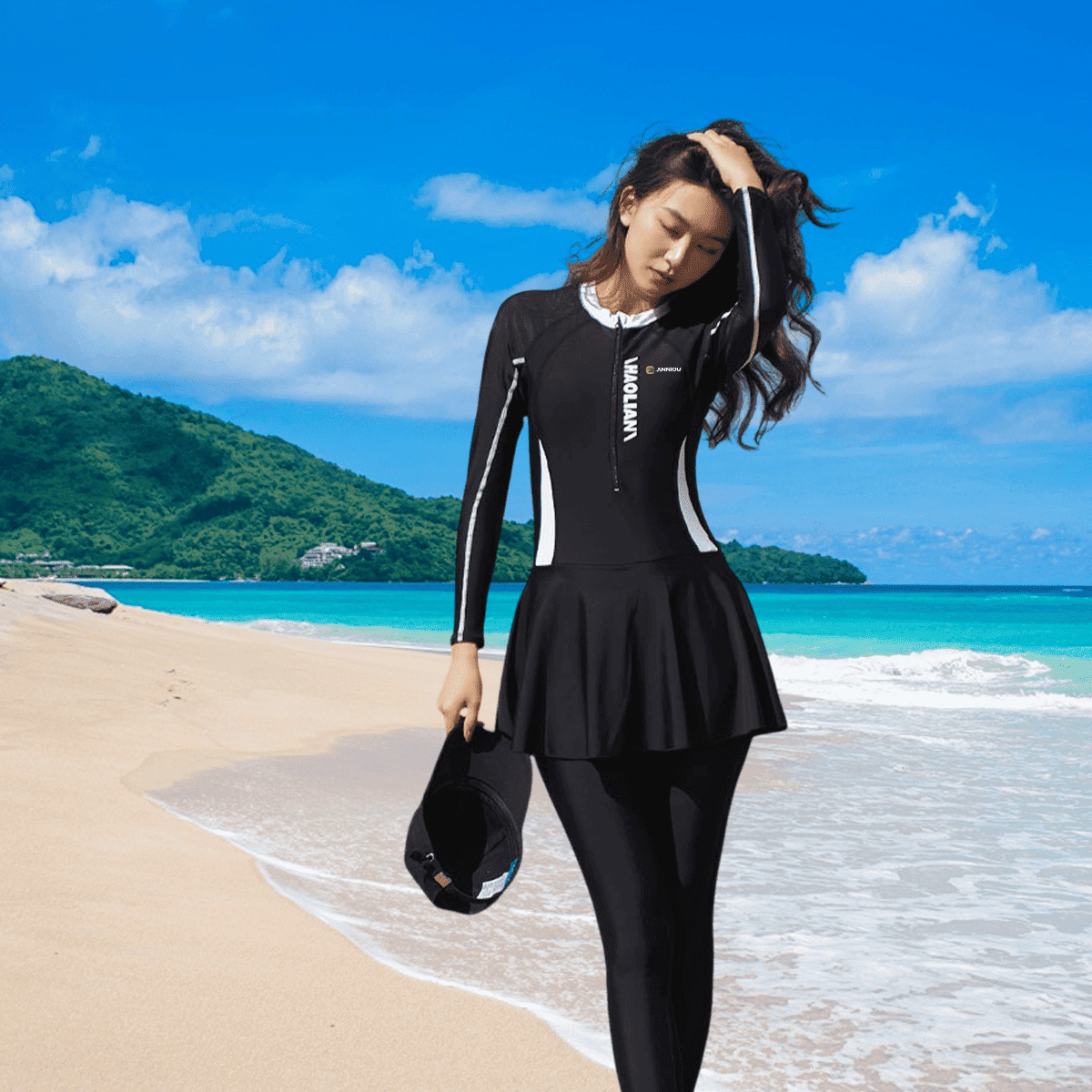 Sun Protective Skirted Rash Guard-zoom-1