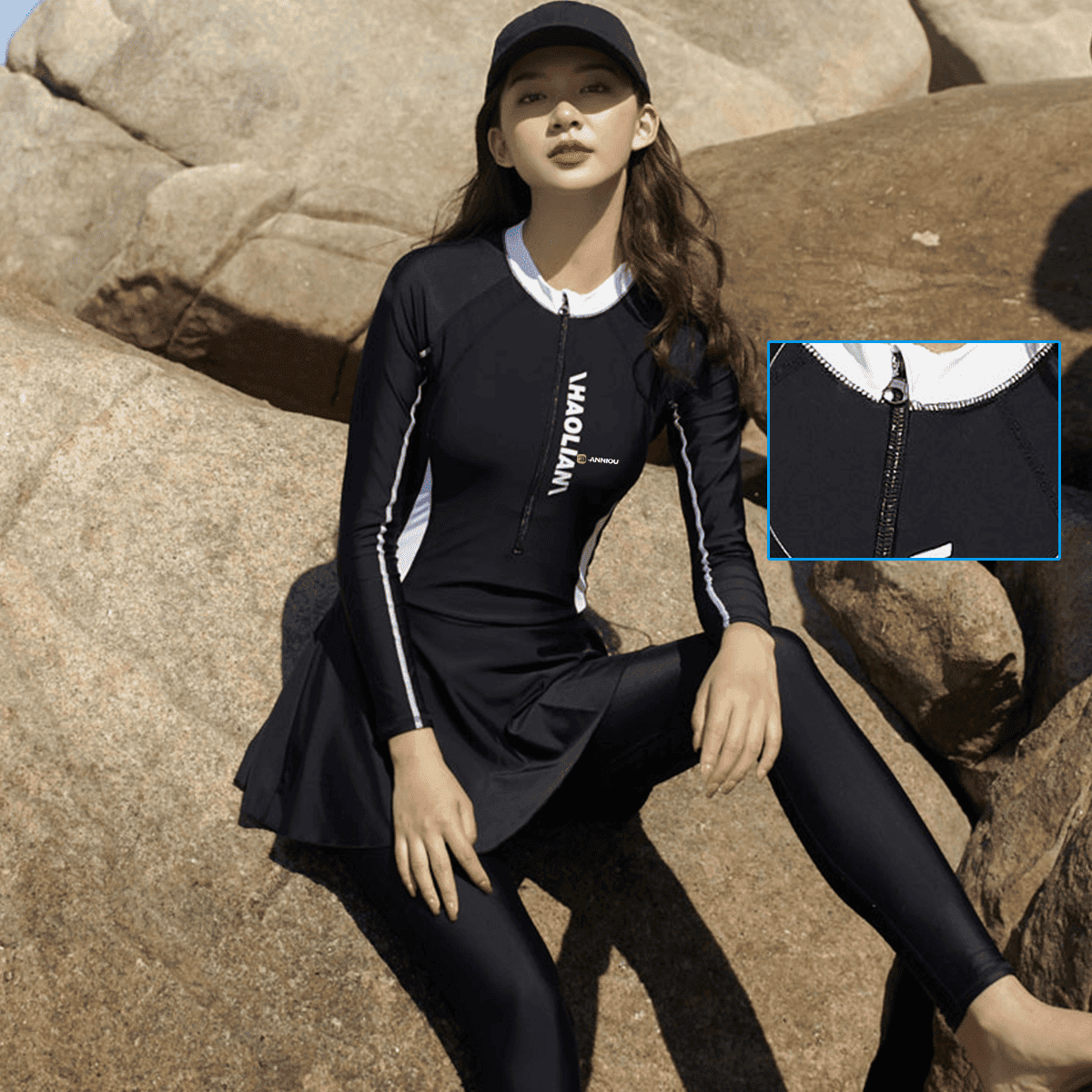 Sun Protective Skirted Rash Guard-5