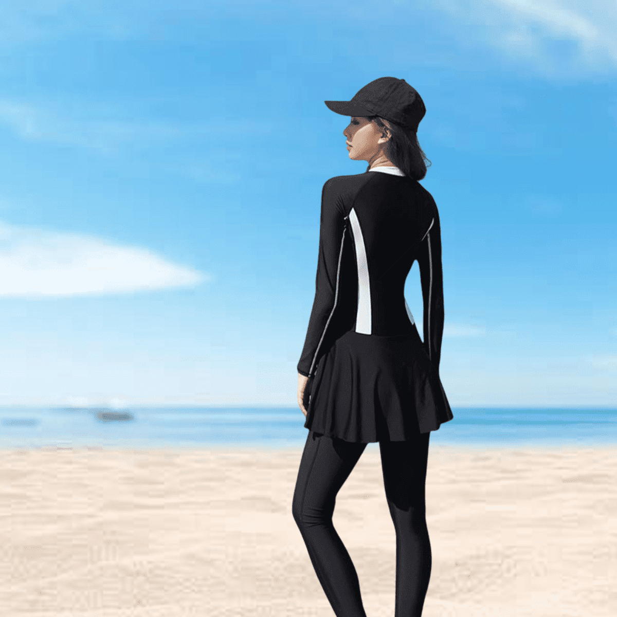 Sun Protective Skirted Rash Guard-zoom-2
