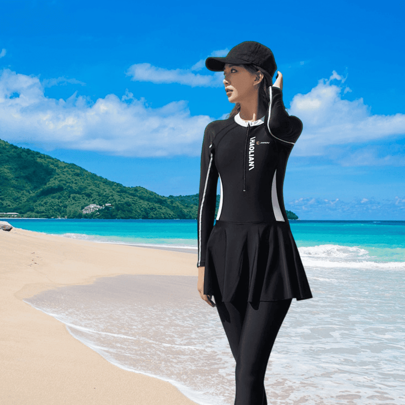 Sun Protective Skirted Rash Guard-zoom-