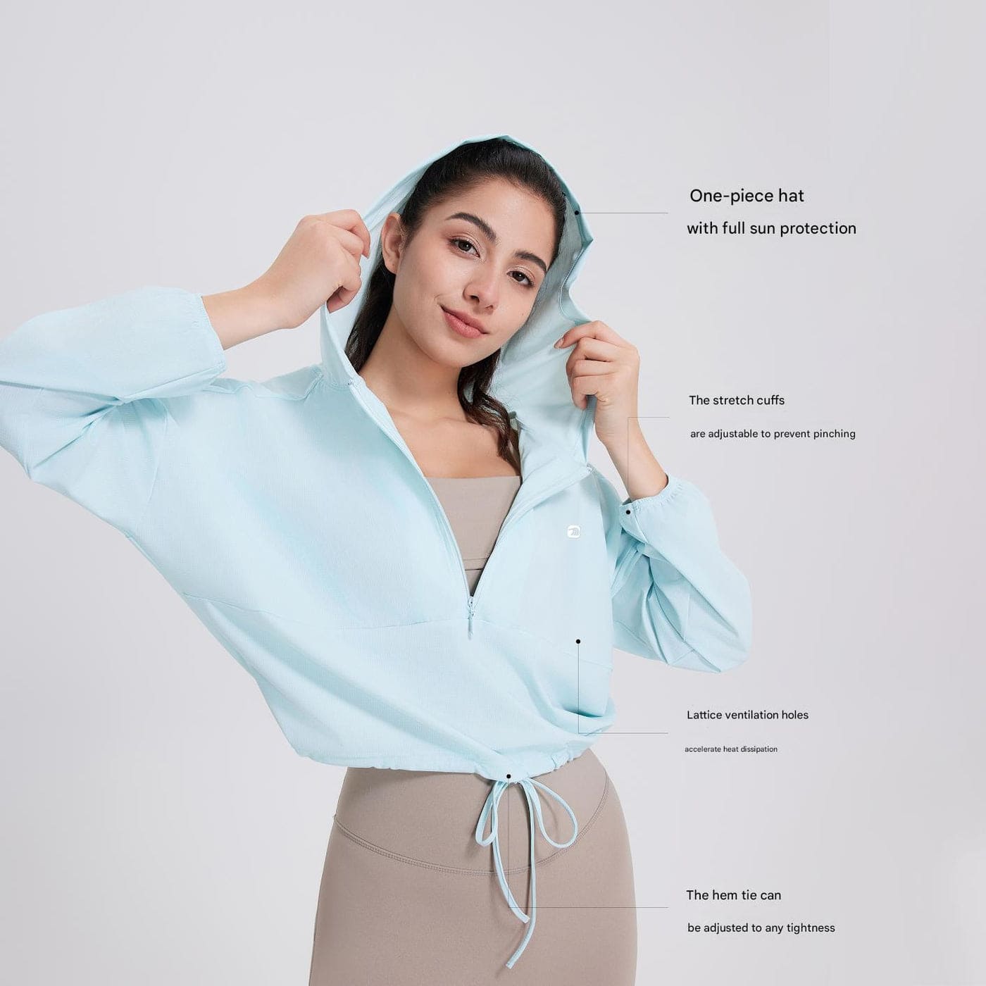 UPF 50+ Cropped Hoodie-4