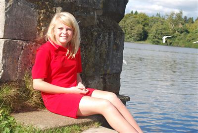 Teenage Short Sleeve Polo Knee Length Dress - UPF 50+, Age 11-16-zoom-