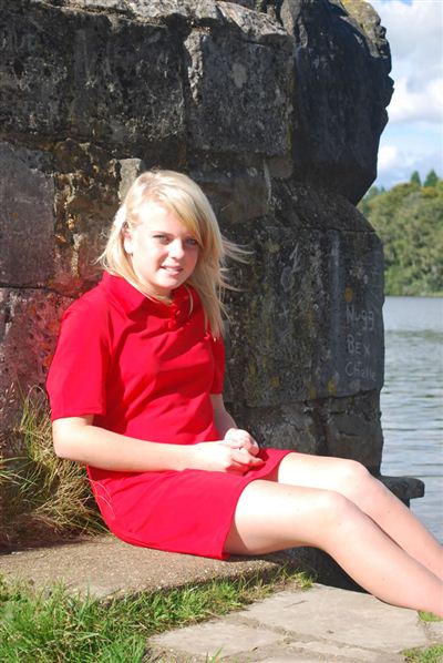 Teenage Short Sleeve Polo Knee Length Dress - UPF 50+, Age 11-16-zoom-4