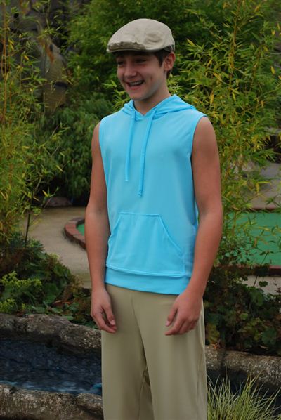 Teenage Unisex Sleeveless Hooded Top - UPF 50+, Age 11-16-zoom-