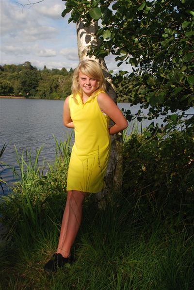 Teenage Sleeveless Polo Knee Length Dress - UPF 50+, Age 11-16-1