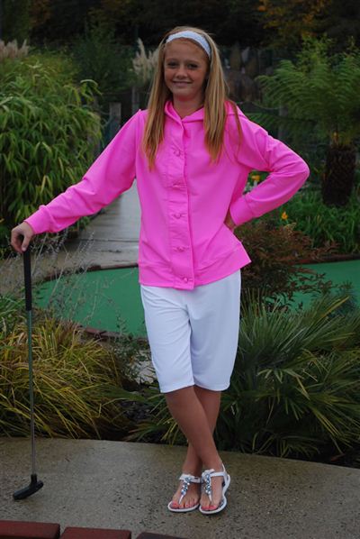 Teenage Unisex Long Sleeve Hooded Cardigan - UPF 50+, Age 11-16-zoom-3