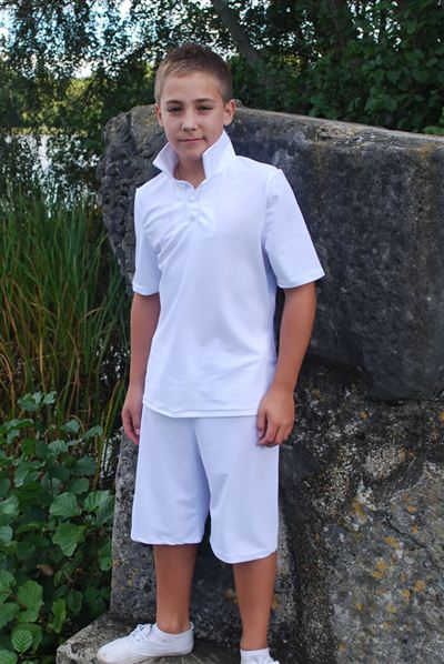 Teenage Unisex Short Sleeve Polo Shirt - UPF 50+, Age 11-16-zoom-