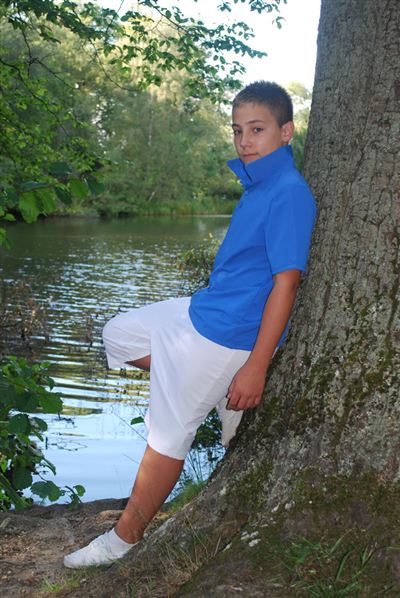 Teenage Unisex Short Sleeve Polo Shirt - UPF 50+, Age 11-16-zoom-
