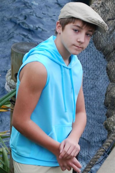 Teenage Unisex Sleeveless Hooded Top - UPF 50+, Age 11-16-3