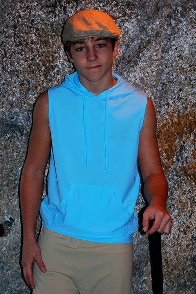 Teenage Unisex Sleeveless Hooded Top - UPF 50+, Age 11-16-1