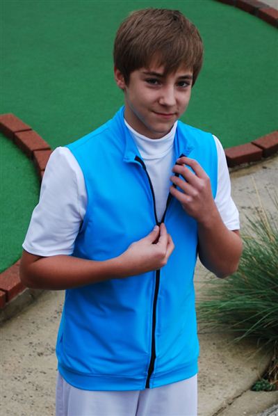 Teenage Unisex Sleeveless Tracksuit Top - UPF 50+, Age 11-16-zoom-
