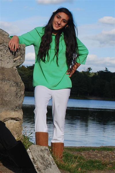 Teenage Unisex 3/4 Length Sleeve Polo Shirt - UPF 50+, Age 11-16-zoom-1