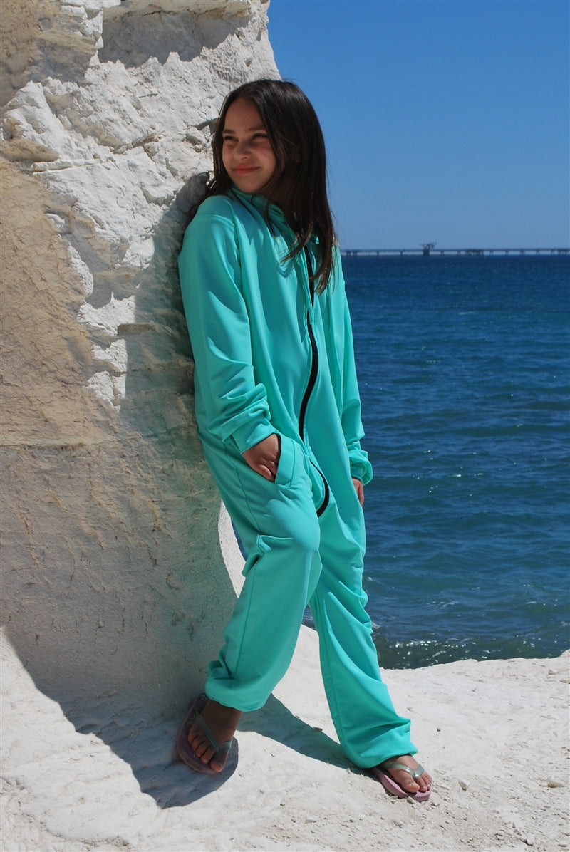 Children's Unisex Sun Protective Onesies - UPF 50+, Age 0-10-zoom-2