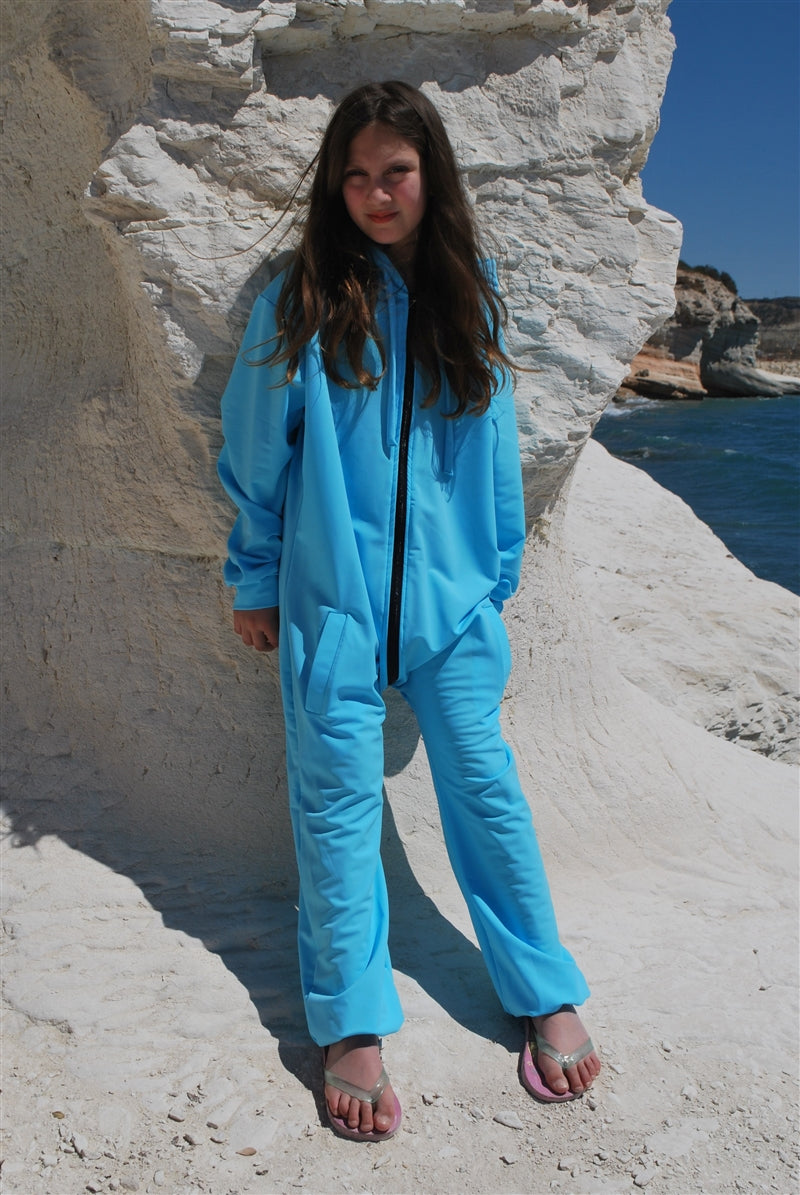 Ready to Dispatch - Unisex Sun Protective Onesie - Age 11-12 in Nouvella UPF 50+-zoom-1