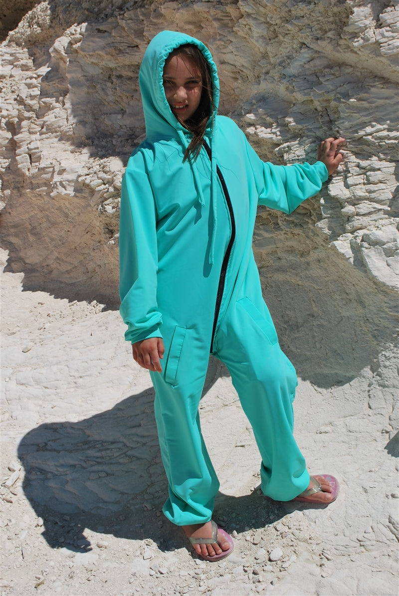 Children's Unisex Sun Protective Onesies - UPF 50+, Age 0-10-zoom-5