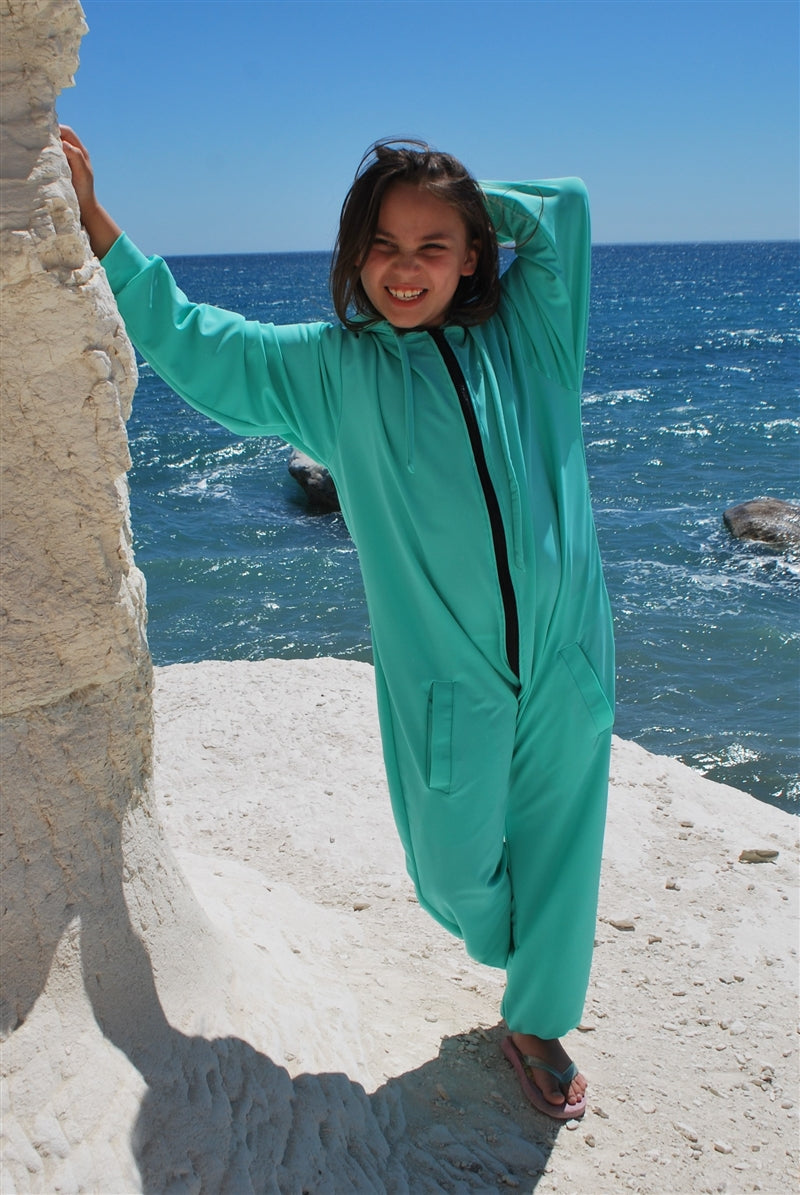 Children's Unisex Sun Protective Onesies - UPF 50+, Age 0-10-3