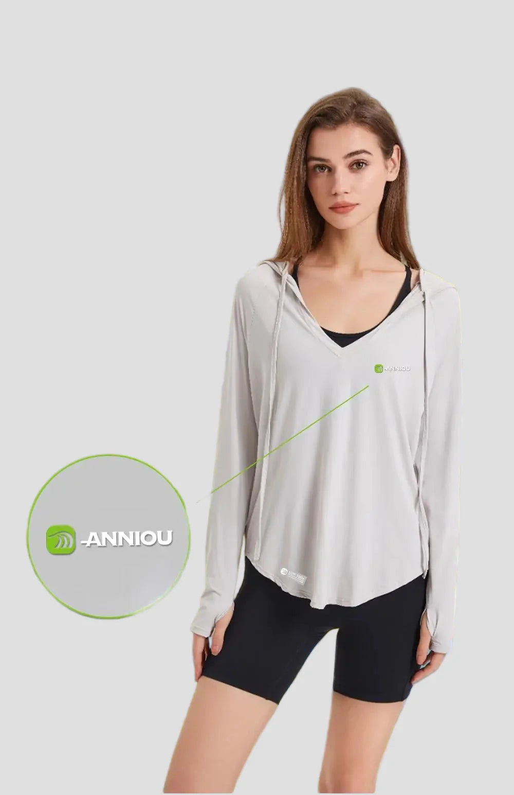 UPF 50+ Hooded Active Top-9