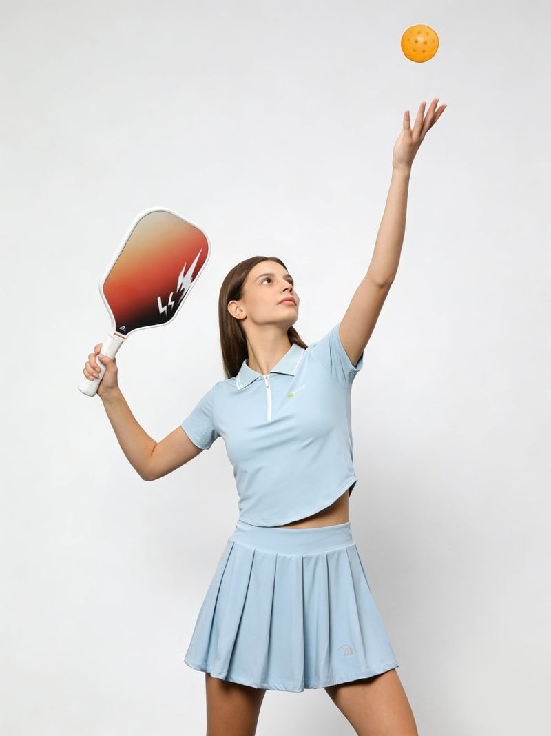 UPF 50+ Polo Pickleball Skirt Set-zoom-