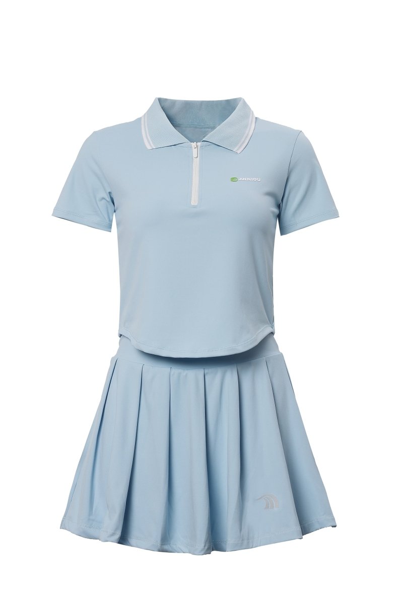UPF 50+ Polo Pickleball Skirt Set-zoom-4