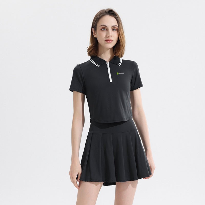 UPF 50+ Polo Pickleball Skirt Set-zoom-