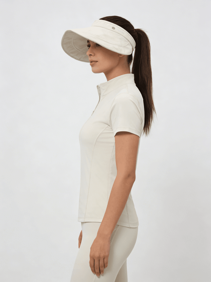 UPF 50+ Curved Wide Brim Visor Hat-5