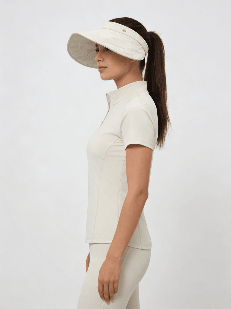 UPF 50+ Curved Wide Brim Visor Hat-zoom-