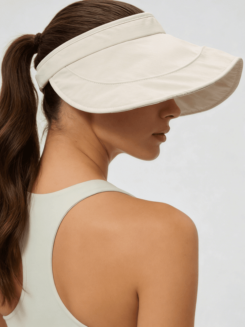 UPF 50+ Curved Wide Brim Visor Hat-zoom-