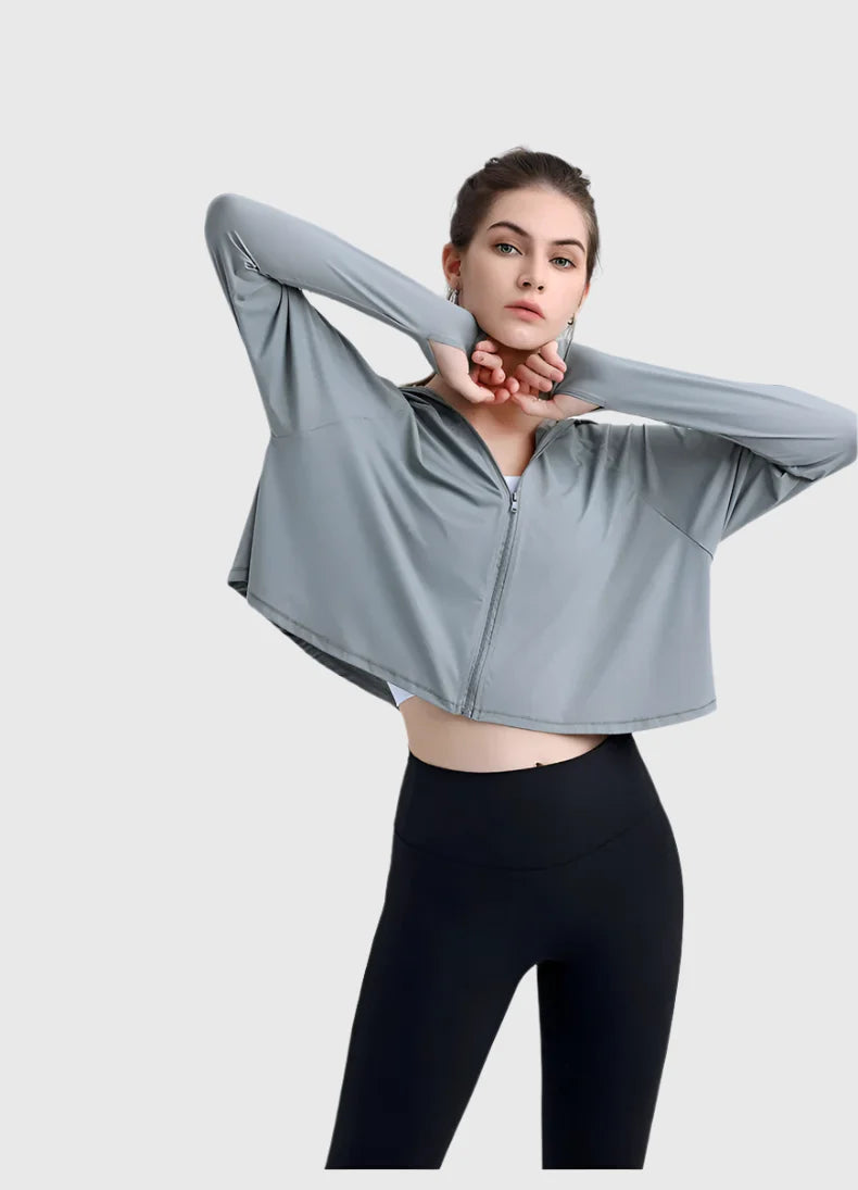 UPF 50+ Hooded Cropped Shirt-6