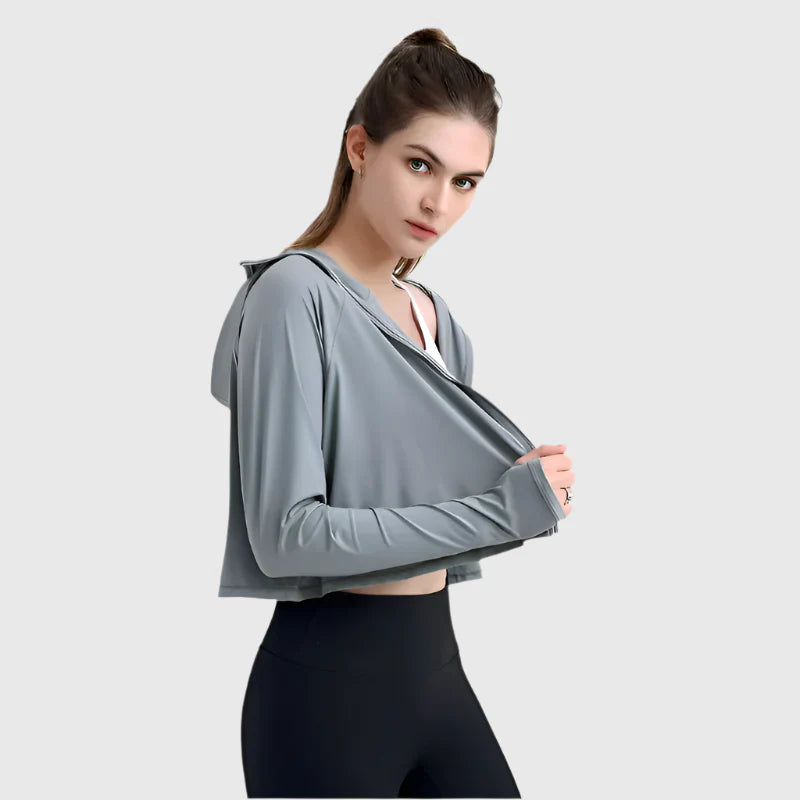 UPF 50+ Hooded Cropped Shirt-zoom-5