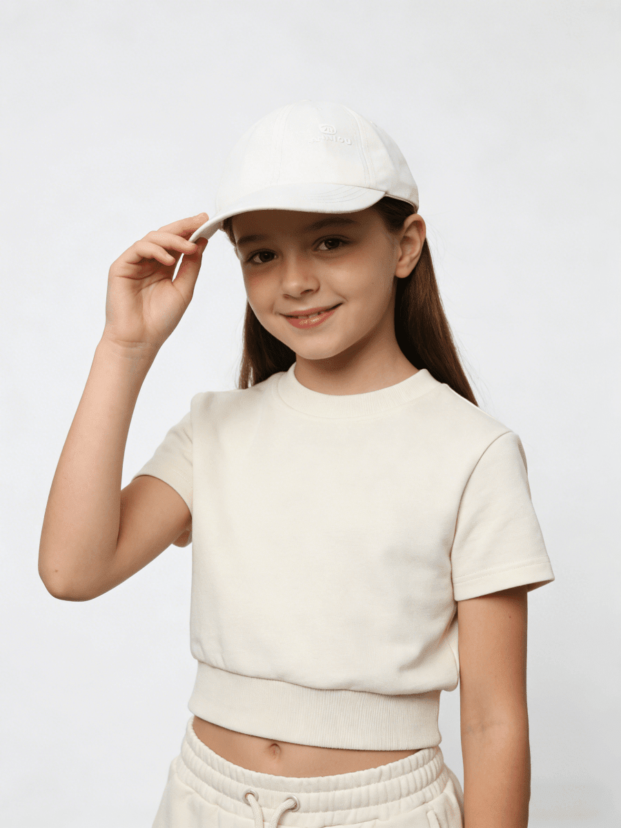 UPF 50+ Kids Cotton Baseball Cap-zoom-1