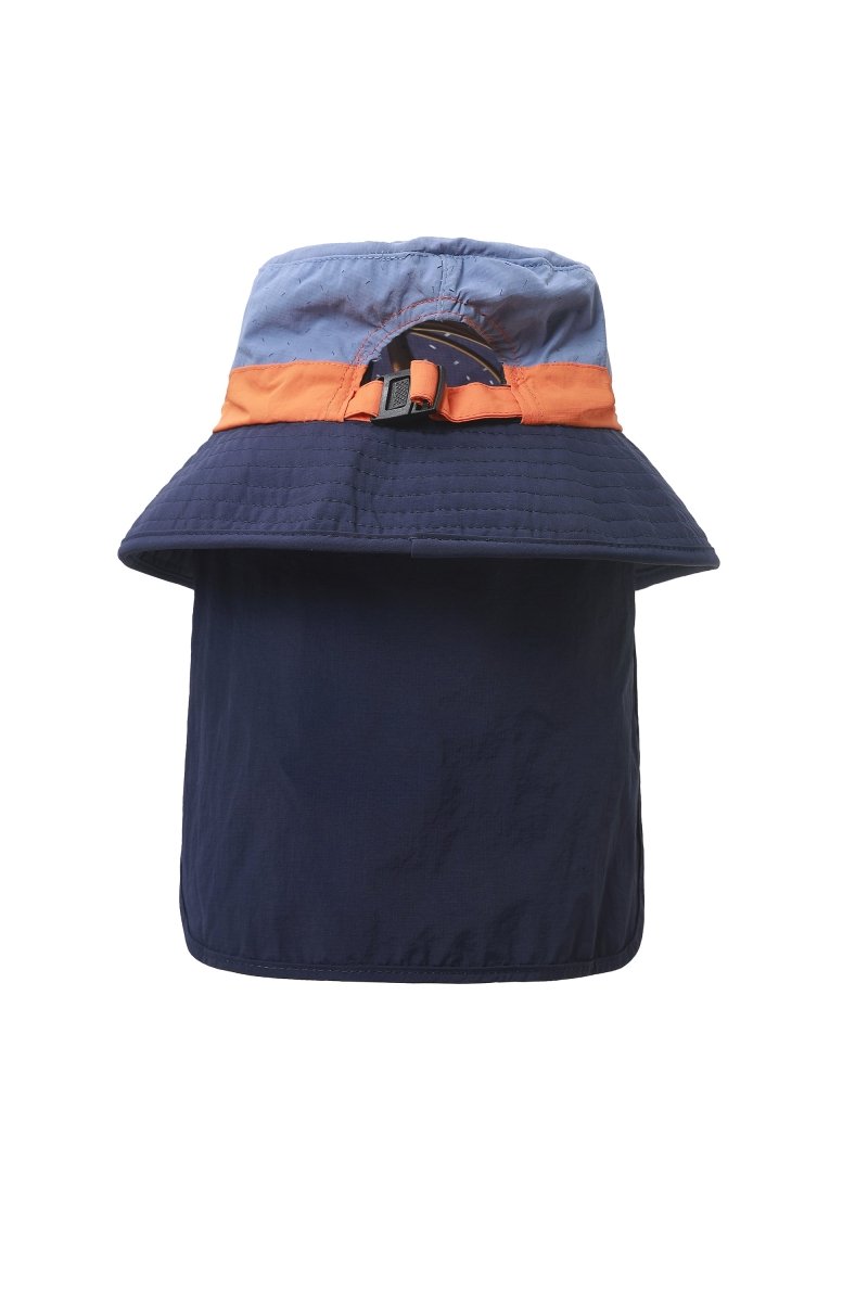 UPF 50+ Kids Neck Flap Bucket Hat-zoom-