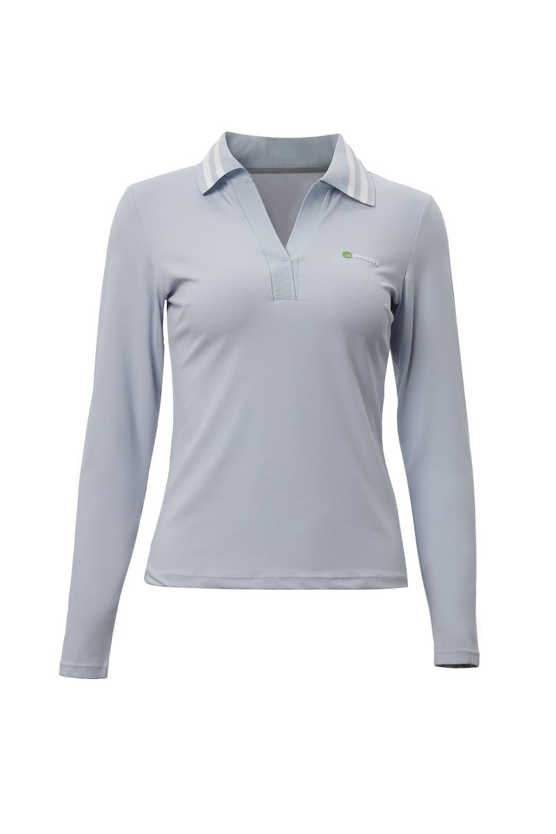 UPF 50+ Long-Sleeve Pickleball Polo-zoom-