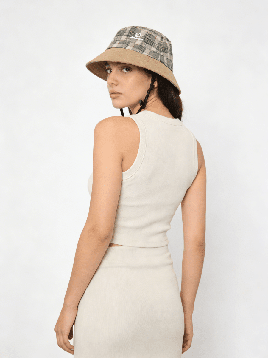 UPF 50+ Plaid Bucket Hat-4
