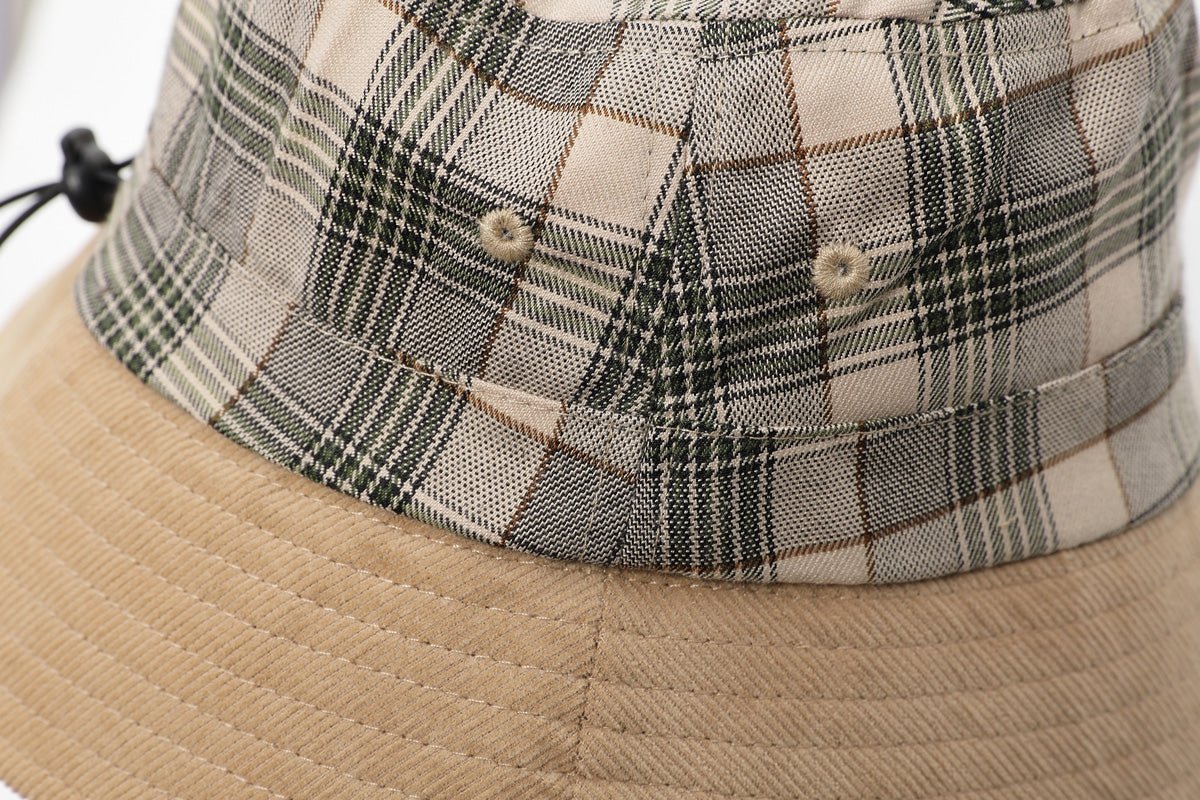 UPF 50+ Plaid Bucket Hat-11