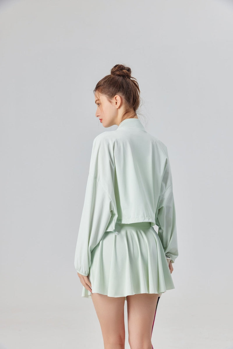 UPF 50+ Pleated Skirt & Crop Top Set-zoom-