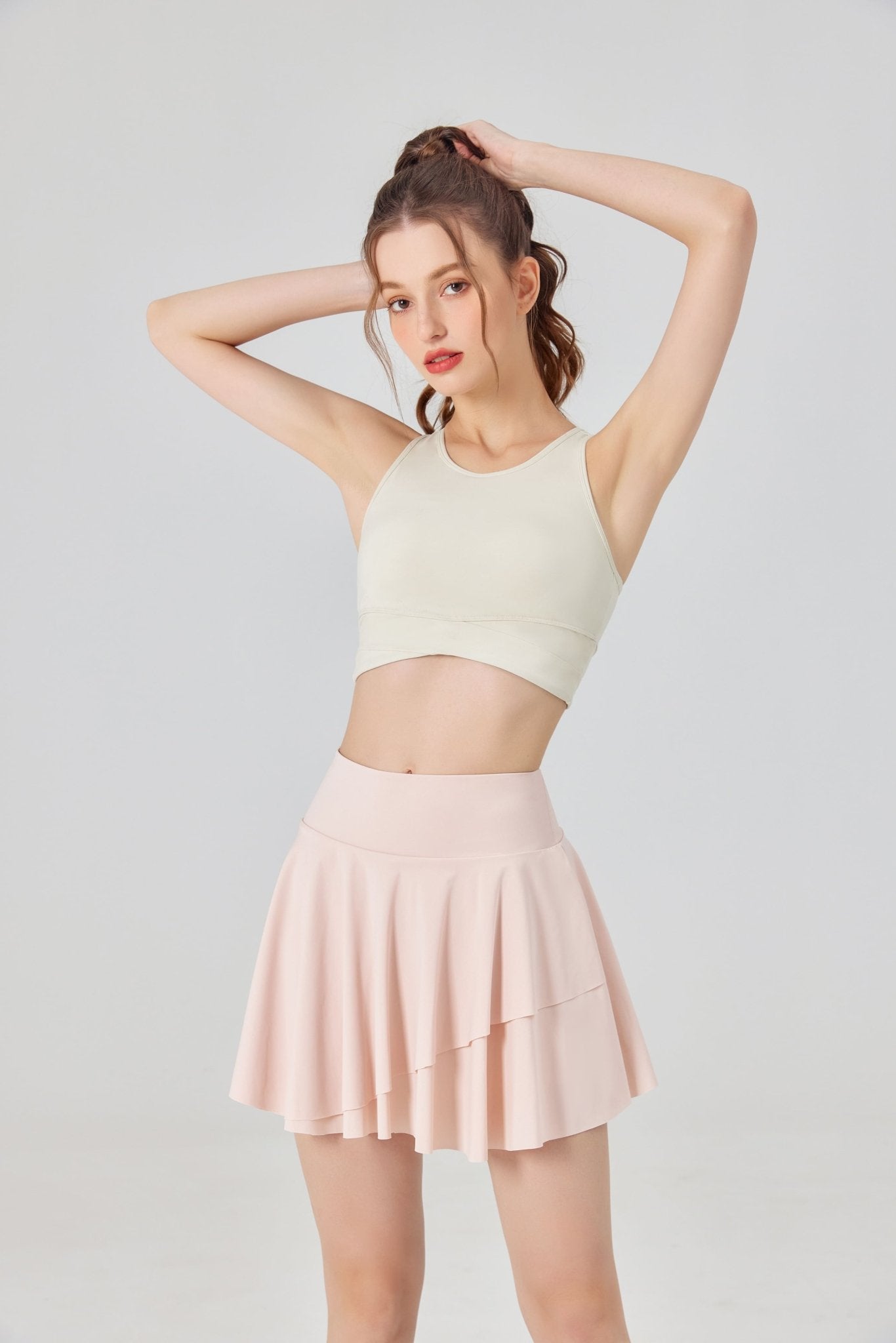 UPF 50+ Pleated Skirt & Crop Top Set-zoom-3
