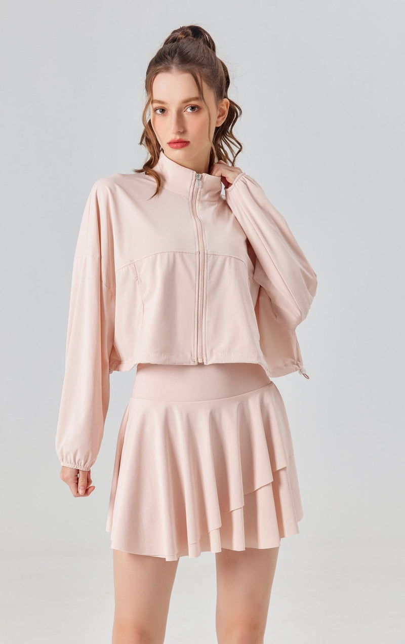 UPF 50+ Pleated Skirt & Crop Top Set-zoom-
