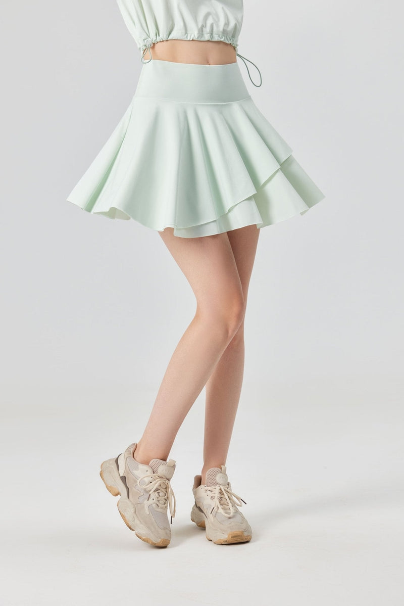 UPF 50+ Pleated Skirt & Crop Top Set-zoom-