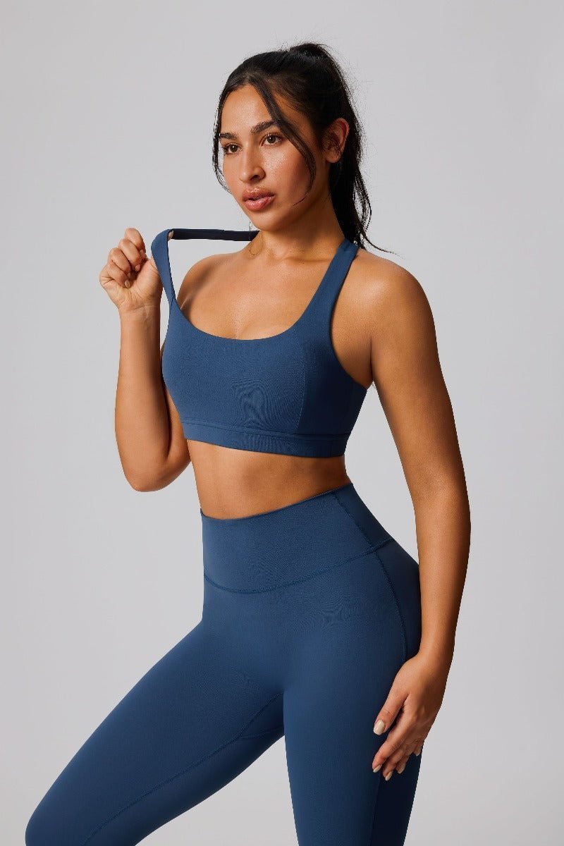 UPF 50+ Shockproof Yoga Sports Bra-zoom-2