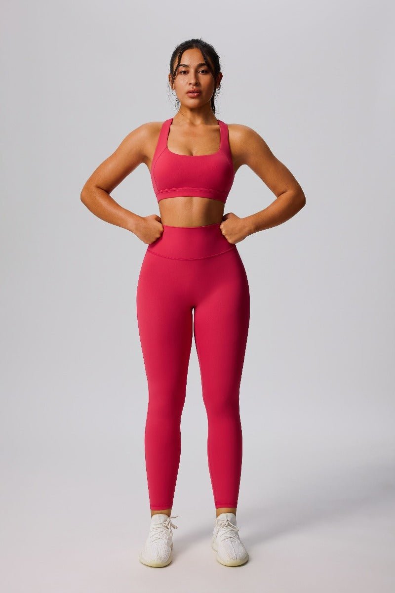 UPF 50+ Shockproof Yoga Sports Bra-zoom-